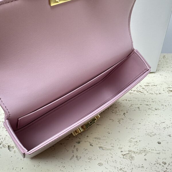 Celine Chain Underarm Triomphe Canvas Bag - Purple 83672 - Image 2