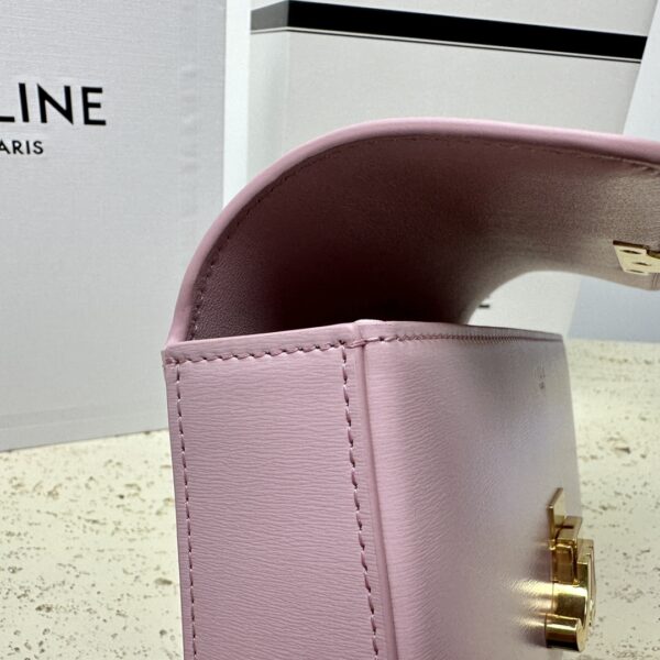 Celine Chain Underarm Triomphe Canvas Bag - Purple 83672 - Image 4