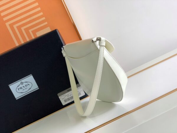 Prada Small Armpit Bag - Flip White 54236 - Image 4