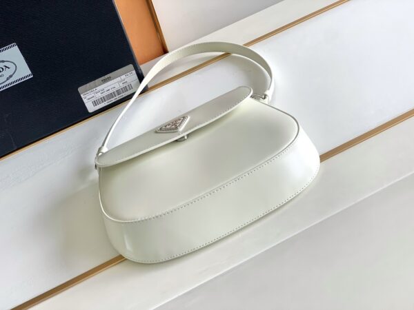 Prada Small Armpit Bag - Flip White 54236 - Image 3