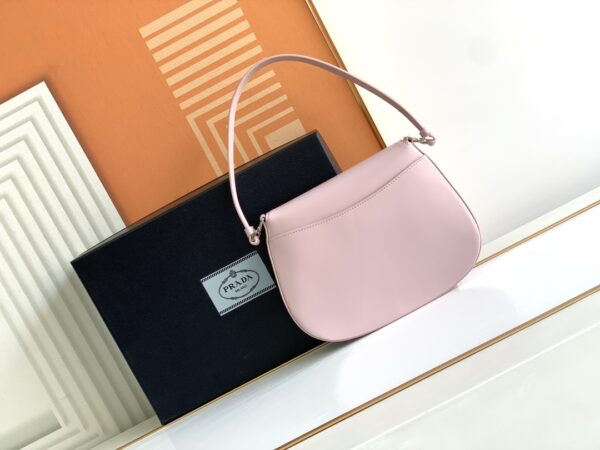 Prada Small Armpit Bag - Flip Snow Powder 32359 - Image 4