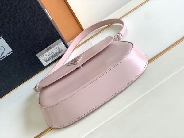 Prada Small Armpit Bag - Flip Snow Powder 32359 - Image 5