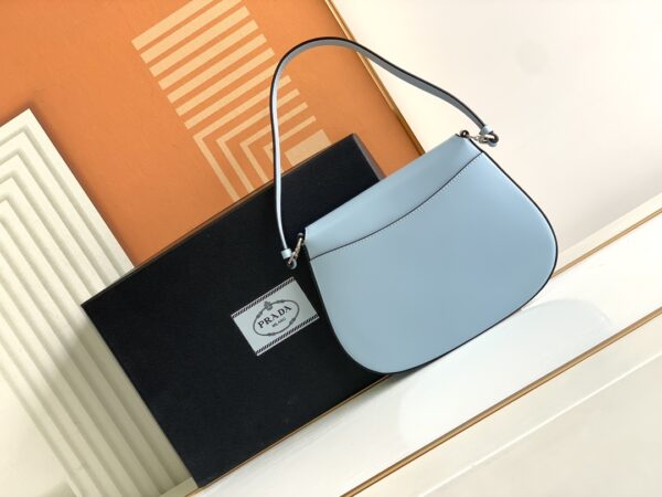 Prada Small Armpit Bag - Flip Interstellar Blue 99844 - Image 4