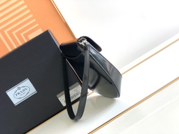 Prada Small Armpit Bag - Flip Black 92287 - Image 4