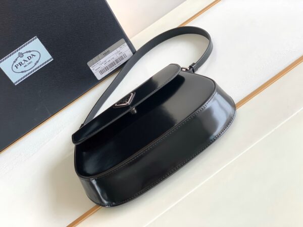 Prada Small Armpit Bag - Flip Black 92287 - Image 3