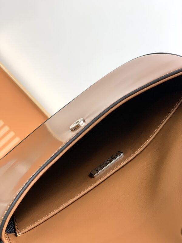 Prada Small Armpit Bag - Clamshell Caramel 32991 - Image 2