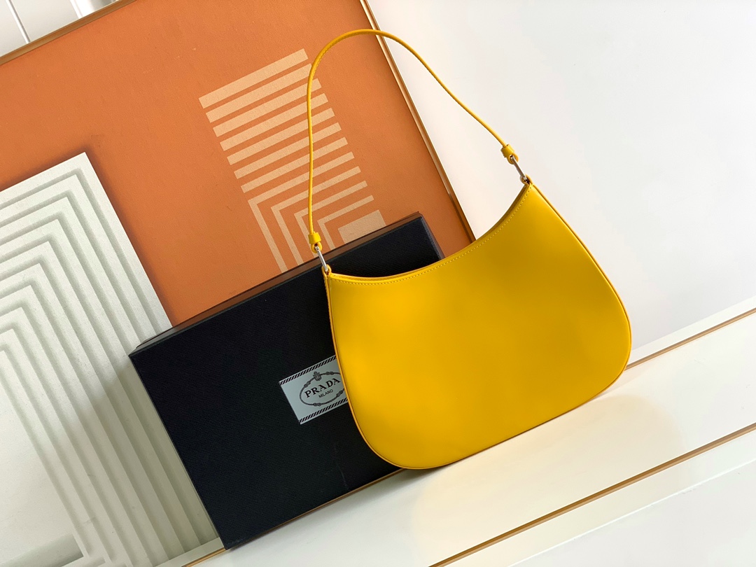 Prada Hobo Underarm Bag - Yellow 14573 - Image 5