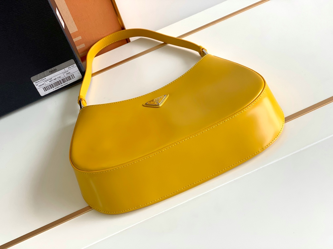 Prada Hobo Underarm Bag - Yellow 14573 - Image 3