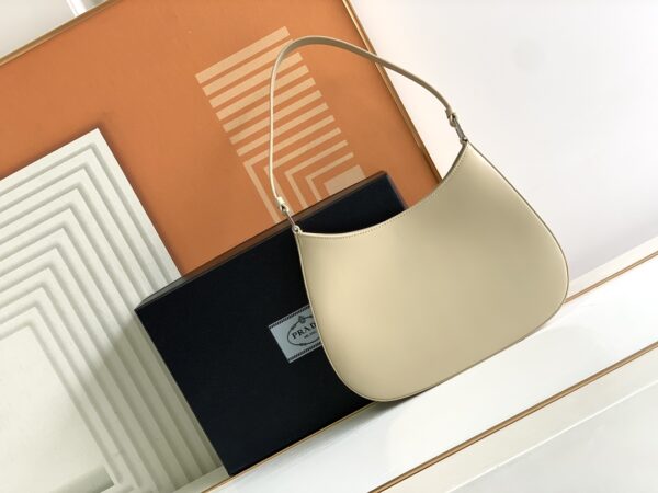 Prada Hobo Underarm Bag - Cream 94025 - Image 2