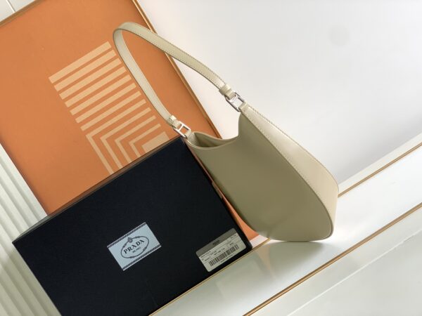Prada Hobo Underarm Bag - Cream 94025 - Image 3