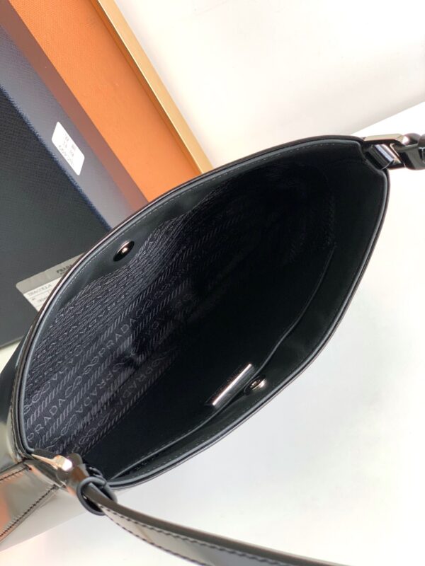 Prada Hobo Underarm Bag - Black 52129 - Image 2
