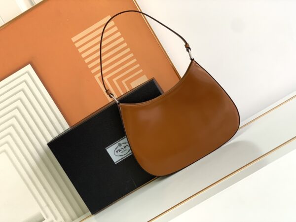 Prada Hobo Underarm Bag - Brown 31716 - Image 5