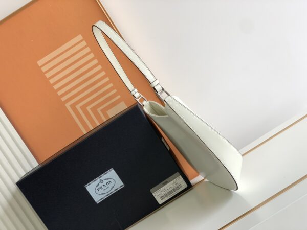 Prada Hobo Underarm Bag - White 46075 - Image 3