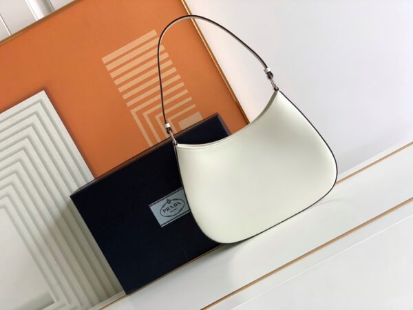 Prada Hobo Underarm Bag - White 46075 - Image 2