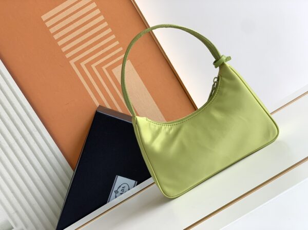 Prada Hobo Kendou's Shoulder Bags - Parrot Green 75905 - Image 4