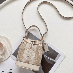 Coach Mini Macaron Color Bucket Bag - White 97433
