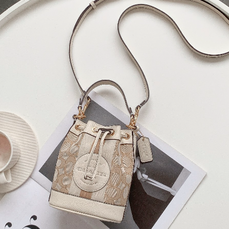 Coach Mini Macaron Color Bucket Bag - White 97433