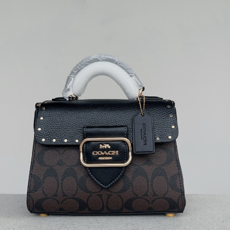 Coach Morgan Top handle Modern Retro Handbag - Black 82114