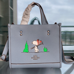 Coach Snoopy Versatile Handbag - Gray 30540