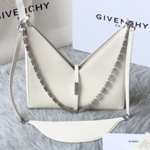 Givenchy V-shaped Cut Out Small Handbag - White 48624