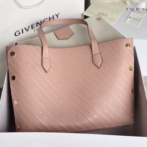 Givenchy Bond Embossed Calf Tote Bag - Pink 58517