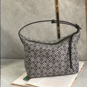 Celine Cubi Embroidered Lunch Medium Bag - Black 74983