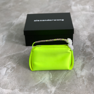Alexander Wang Satin Clutch Bag - Green 12785