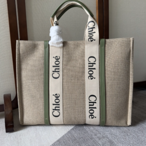 Chloe Woody Large Tote Bag - Light Green 65772