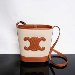 Celine Cuir Triomphe Small Smooth Cow Leather Bucket Bag 22117