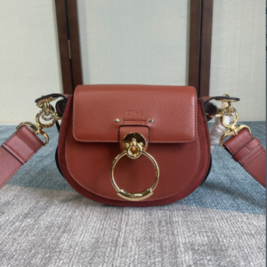 Chloe Tess Saddle Crossbody HandBag - Brown 99558