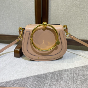 Chloe Small Nile Bracelet Minaudiere Handbag - Cream 40535