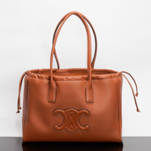 Celine Cabas Triomphe Tote Drawstring Bag - Orange 47369