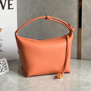 Celine Napa Lunch Box Bag - Peach 44140