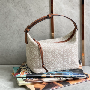 Celine Cubi Embroidered Lunch Large Bag - White 65088