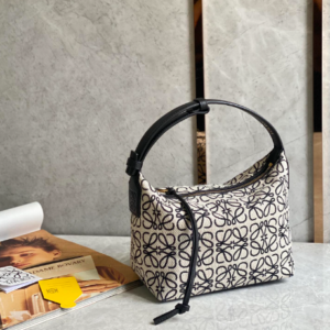 Celine Cubi Embroidered Lunch Small Bag - Black/White 32721