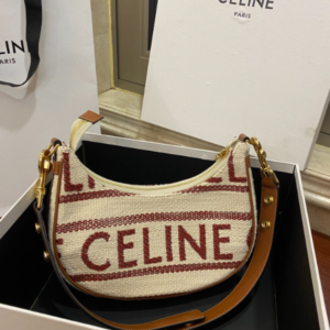 Celine Towel Armpit Crescent Bag - Brown 70323