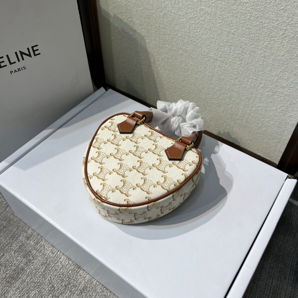 Celine New Year Capsule Series Heart-Shaped Handbag - White 54317