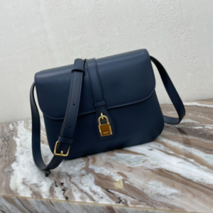 Celine Tabou Medium Smooth Cow Leather Handbag - Blue 41709