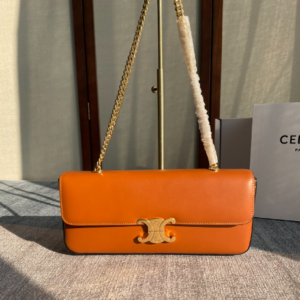 Celine Chain Armpit Bag - Orange 86239