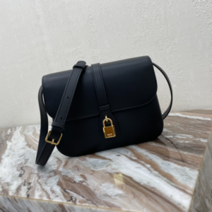 Celine Tabou Medium Smooth Cow Leather Handbag - Black 76328
