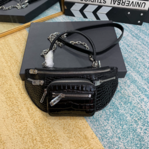 Alexander Wang Crocodile Pattern Handbag - Black 38055