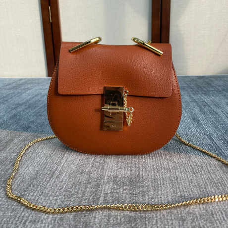 Chloe Mini Drew Piggy Bag - Brown 63367