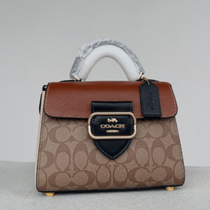 Coach Morgan Top handle Modern Retro Handbag - Brown 69543