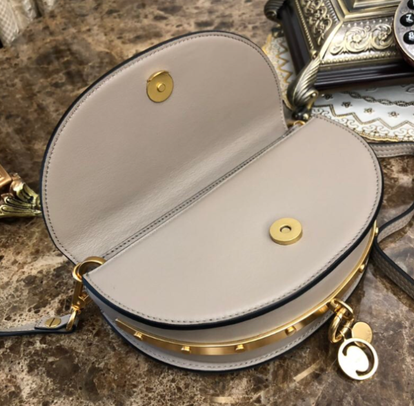 Chleo Large Ring Design Nile Handbag - Gray 64844 - Image 3