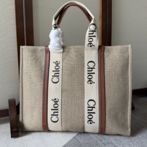 Chloe Woody Large Tote Bag - Brown 89565