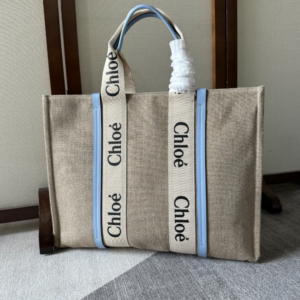 Chloe Woody Large Tote Bag - Light Blue 59095