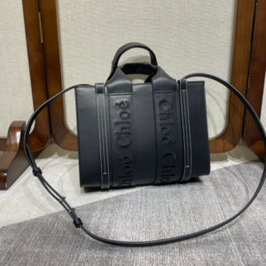 Chloe 22S Woody Small Tote Bag - Black 99300