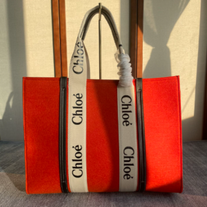 Chloe Woody Large Tote Bag - Red 87752