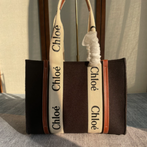 Chloe Woody Medium Tote Bag - Brown 77875