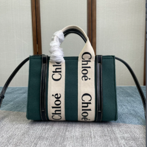 Chloe Woody Small Tote Bag - Green 47777
